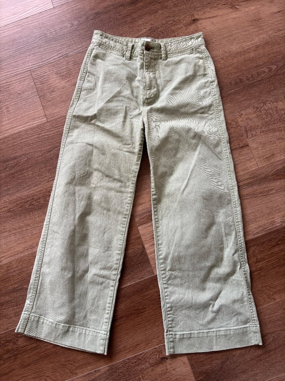 Gap Green High Rise Wide Leg Crop - Size 4